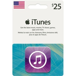 iTunes  25美金(USD) Gift Card 蘋果禮物卡