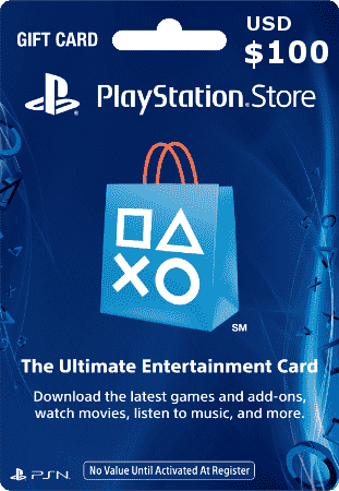 PSN 100美金(USD) 點數禮物卡 Gift Card PSV PS3 PS4 PS4Pro 美國帳戶適用